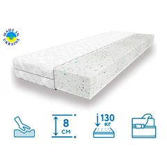 Матрас-топпер Юнайтед 8см, Высота матраса: 8 см, Длина: 190см, Ширина: 160см