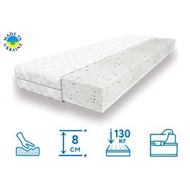 Матрас-топпер Юнайтед 8см, Высота матраса: 8 см, Длина: 190см, Ширина: 70см