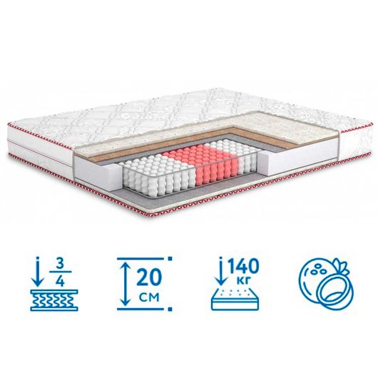 Матрац Four Red Marsalla/Марсала, Довжина: 190см, Ширина: 70см