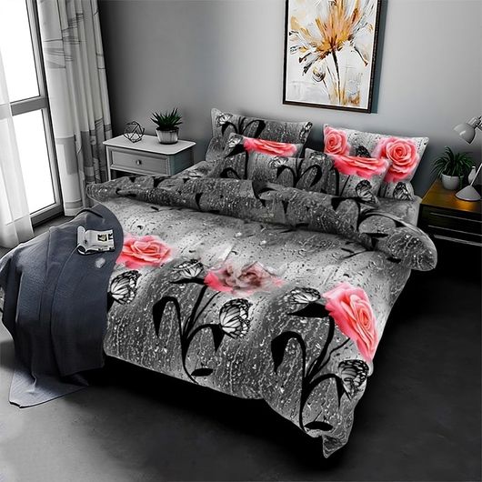 Комплект постельного белья Мирабелла Сумерки, Колір комплекту: Сумерки, Розмір: євро, Розмір наволочки: 50*70