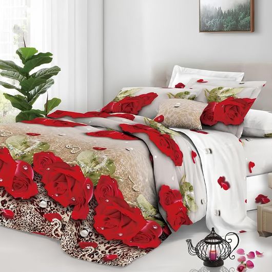 Комплект постельного белья Мирабелла Праздник, Колір комплекту: Свято, Розмір: 2 спальний, Розмір наволочки: 50*70