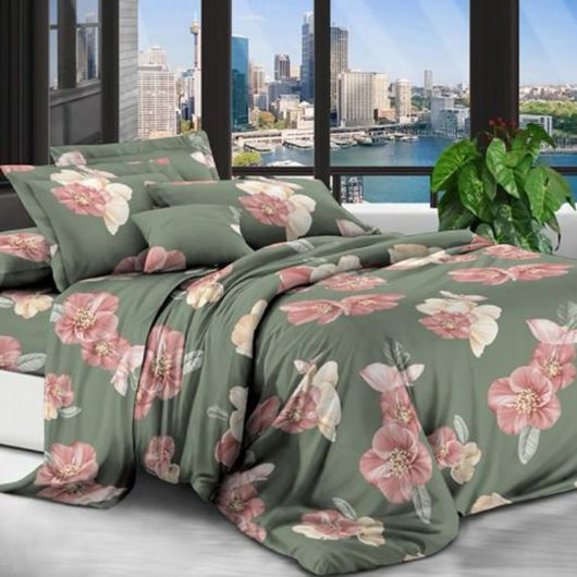 Комплект постельного белья Мирабелла Флора, Цвет комплекта: Флора, Размер: 2 спальный, Размер наволочки: 70*70