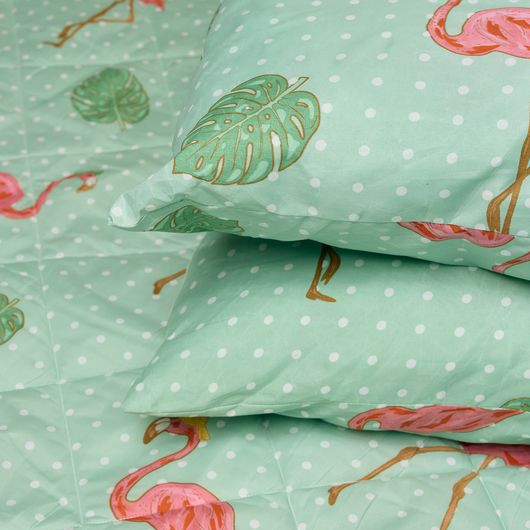 Комплект для сна Сладкие Мечты Фламинго, Цвет комплекта: Фламинго , Размер: 2 спальный, Размер наволочки: 50*70, изображение 2