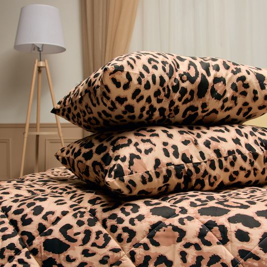 Комплект для сна Сладкие Мечты Леопард, Цвет комплекта: Леопард , Размер: 1,5 спальный, Размер наволочки: 70*70, изображение 4