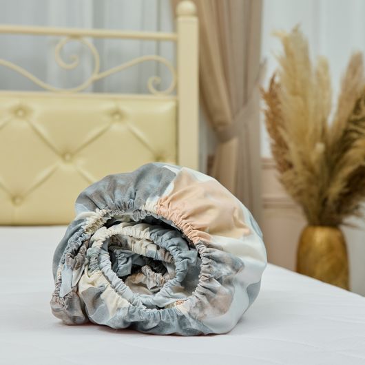 Простирадла на резiнцi Мелодія, геометрія, Колір: Геометрія, Довжина: 200см, Ширина: 90см, изображение 7