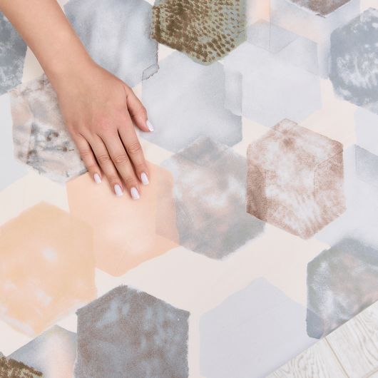 Простыни на резинке Мелодия, геометрия, Цвет: Геометрия , Длина: 200см, Ширина: 200см, изображение 10