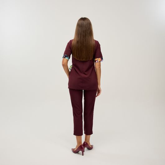 Костюм Ребекка, бордовий, Колір: Бордовий, Розмір: 60, изображение 4